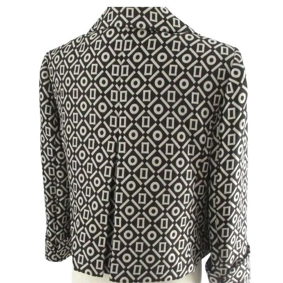 Alex Marie Espresso/Cream Cropped Jacket Sz. 16 Professional Office Spring - Picture 8 of 10